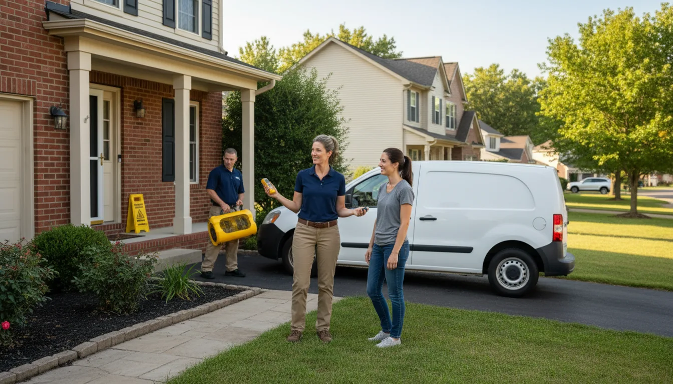 Residential water damage restoration in Mappsville, VA